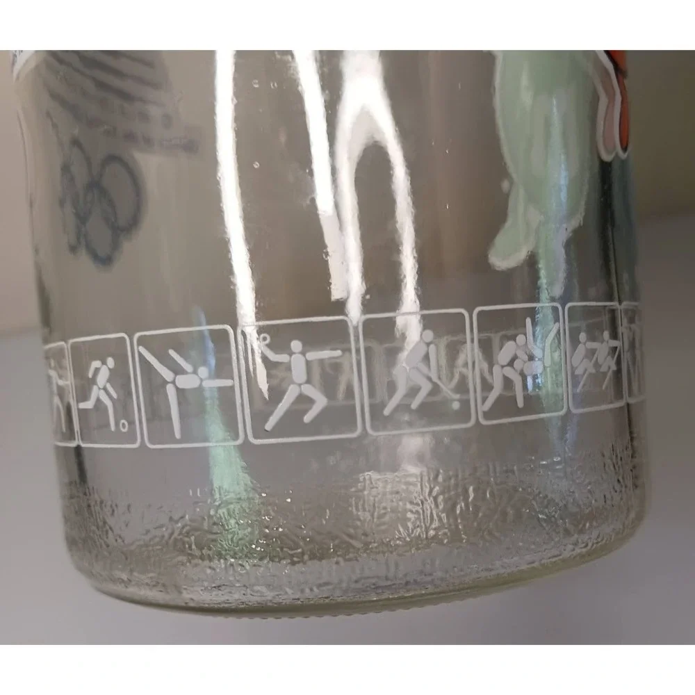 Vintage Anchor Hocking M&Ms‎ Olympic glass candy canister